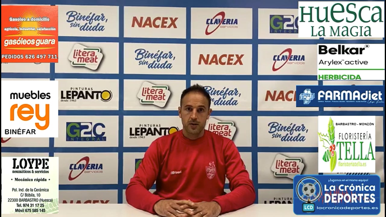 LA PREVIA / AT Monzón - CD Binéfar / DAVID GIMÉNEZ (Entrenador Binéfar) Jornada 9 / 3ª División