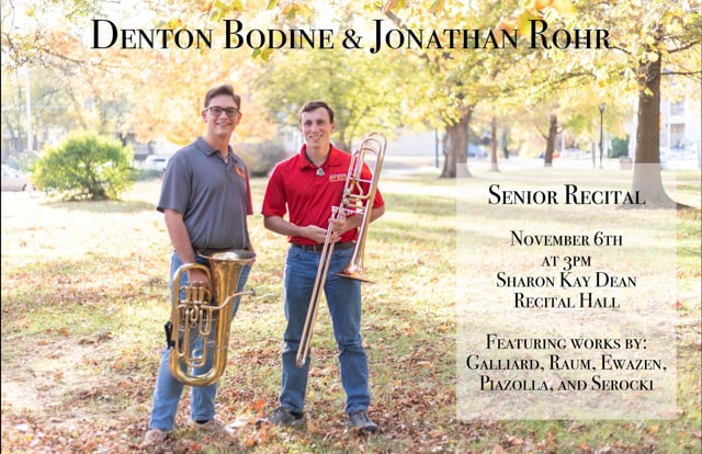 2022-11-6 Jonathan Rohr/Denton Bodine Joint Senior Recital