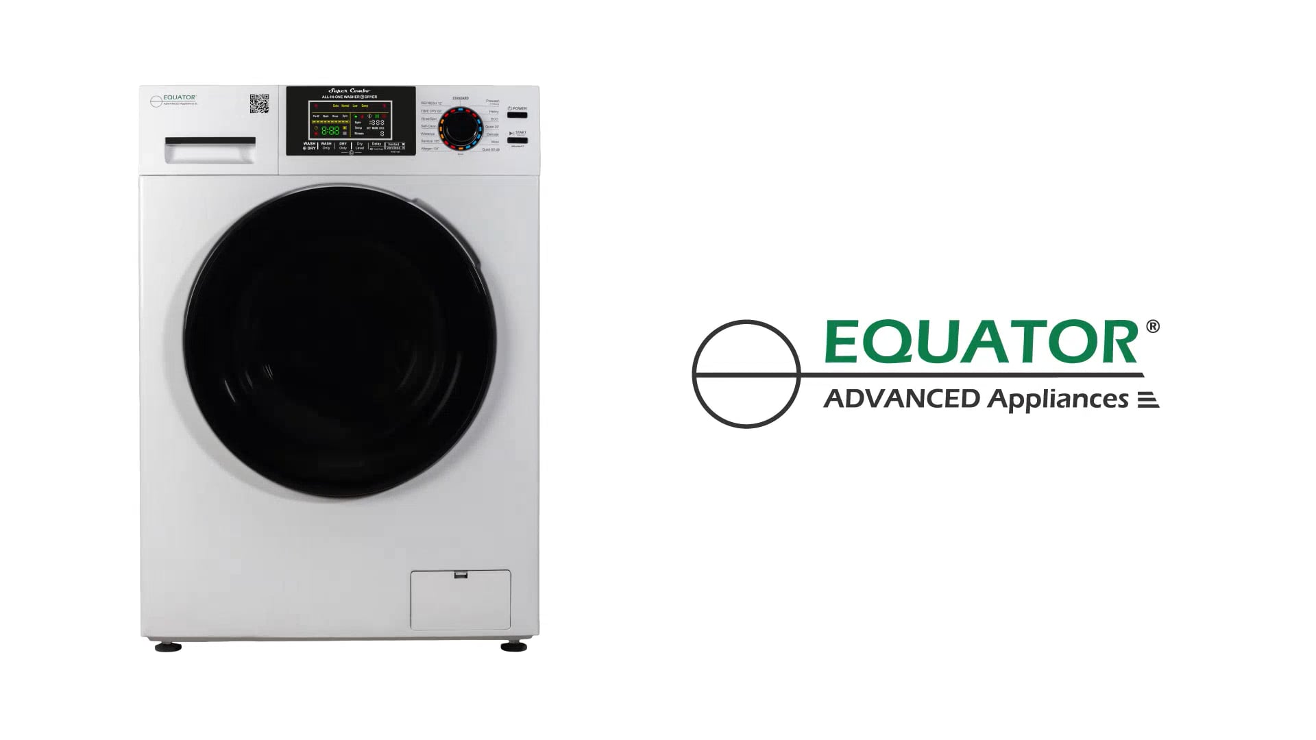 Equator Digital Compact 110V Vented/Ventless 18 lbs Combo Washer Dryer 1400RPM Washing