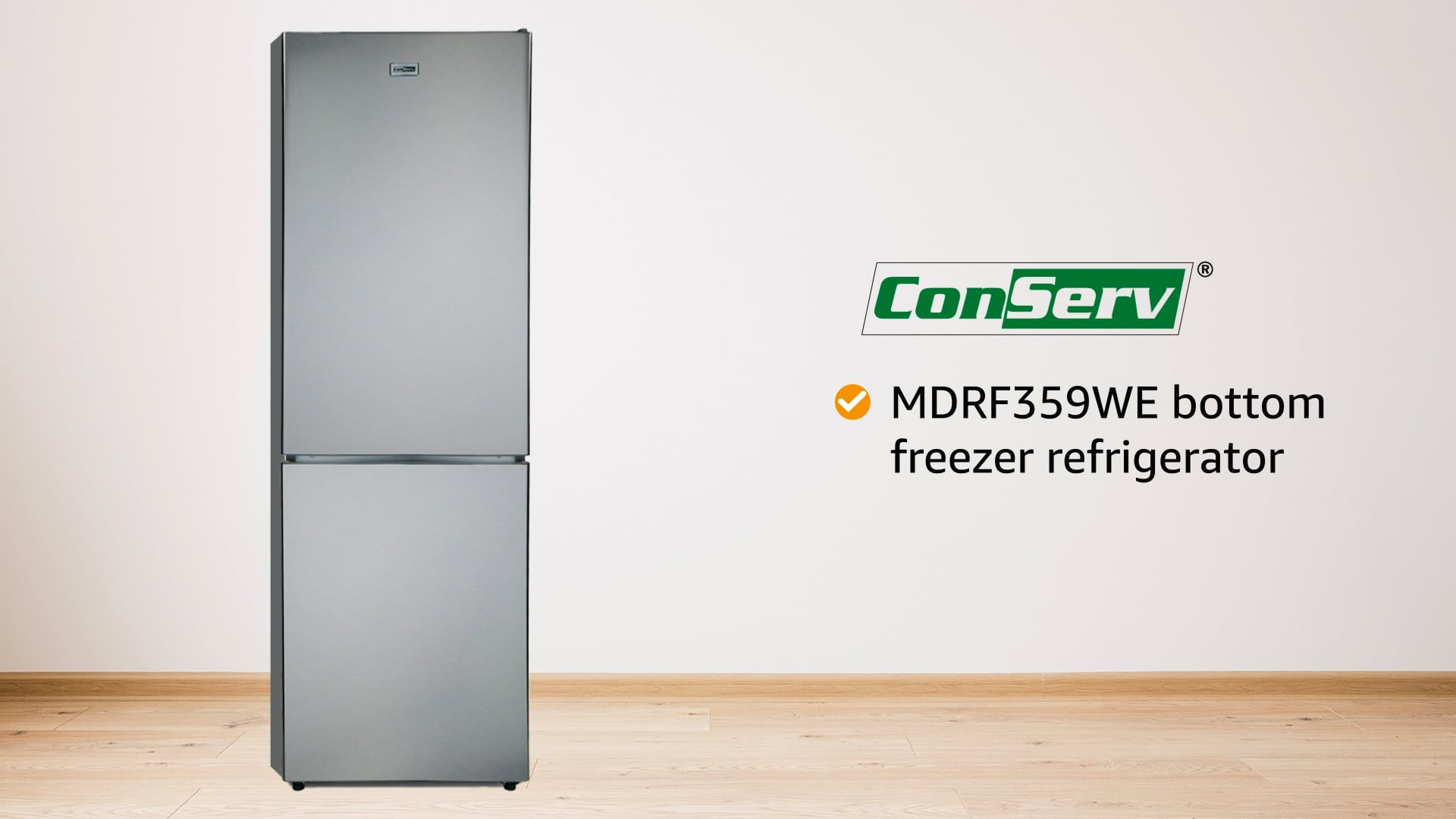 Conserv 24" Wide 10.8 cu.ft.Bottom FrostFree Freezer Refrigerator