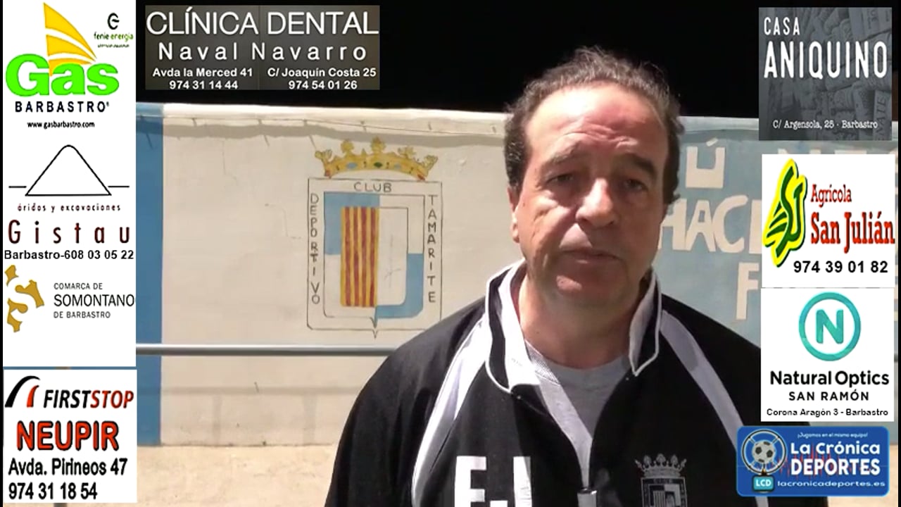 LA PREVIA / CDJ Tamarite - UD Barbastro / FÉLIX JIMÉNEZ (Entrenador Tamarite) Jornada 9 / 3ª División
