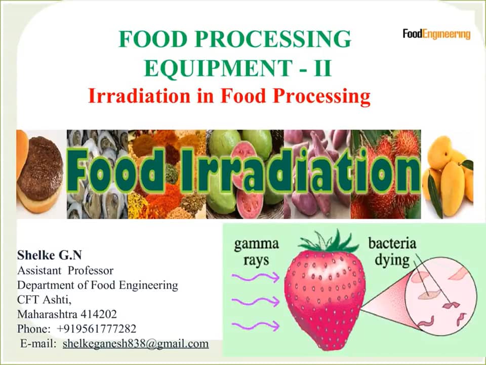What is irradiation in food processing on vimeo