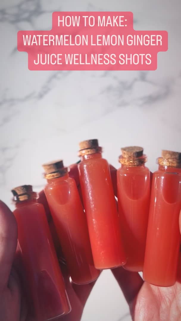 Watermelon Lemon Ginger Juice Wellness Shots Recipe. on Vimeo