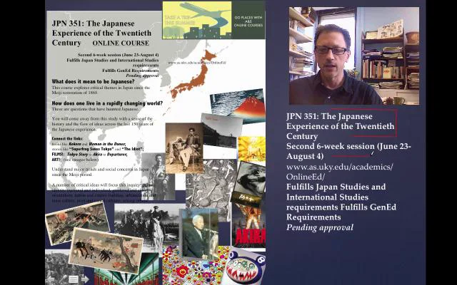 Online Education Introductions: JPN 351 - The Japanese Experience