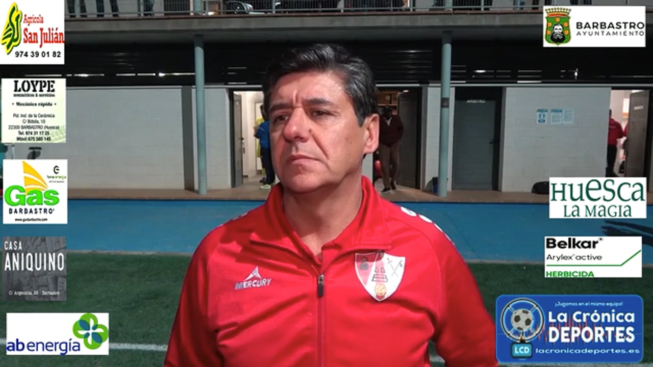 JOSETE (Entrenador Barbastro) CDJ Tamarite 2-0 UD Barbastro / Jornada 9 / 3ª División