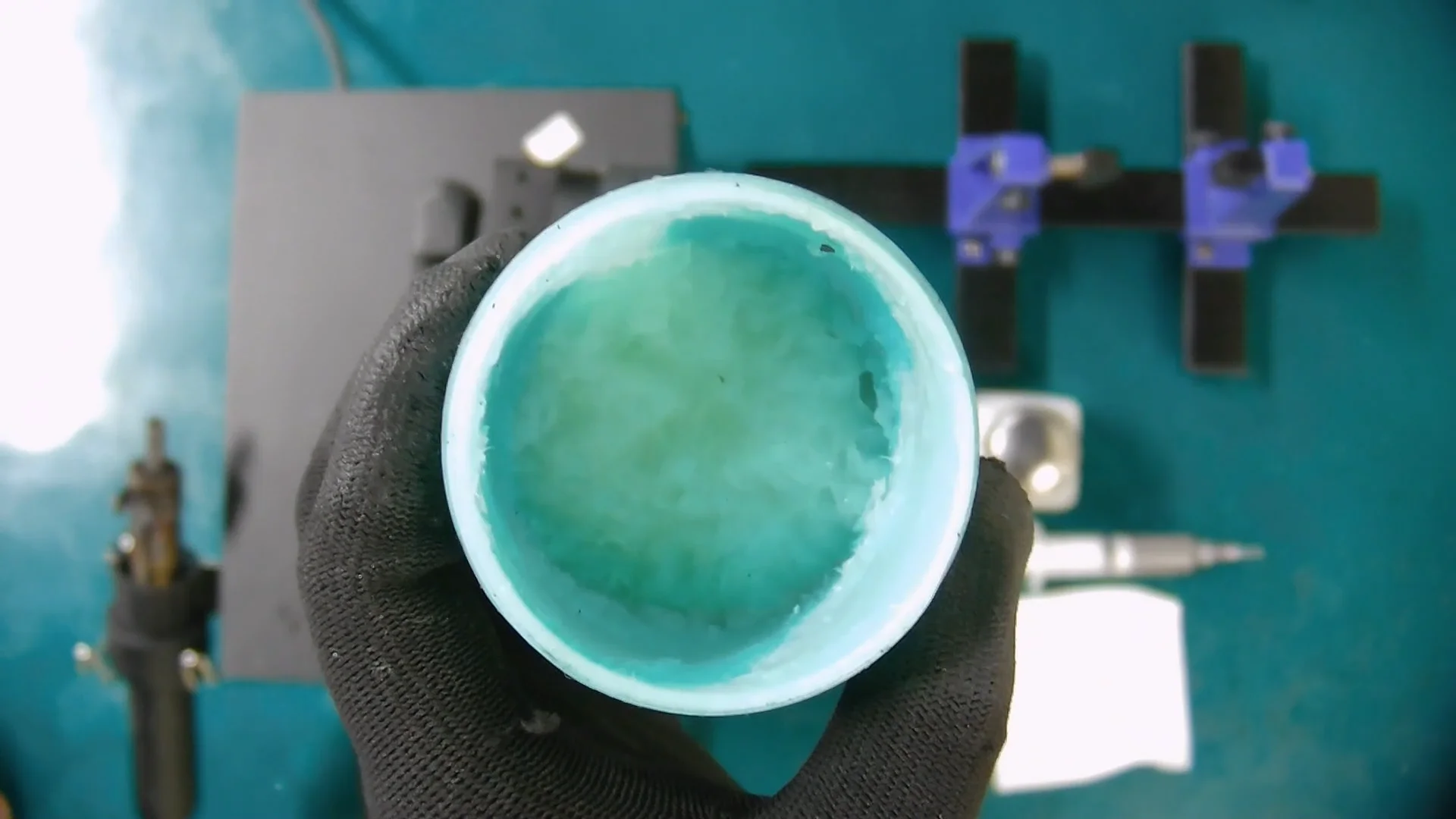 Soldering on practice board Soldering course Soldering for