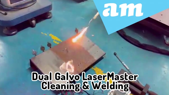 New LaserMaster Handheld Fiber Laser Cleaning and Welding Machine Combo with Dual Galvo Demonstrated