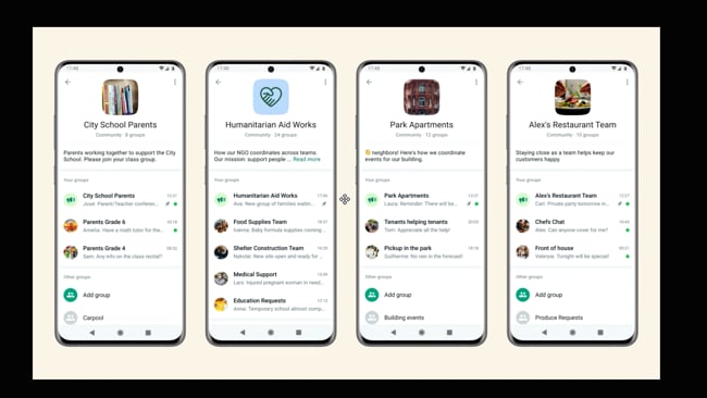 Die neuen WhatsApp Communities