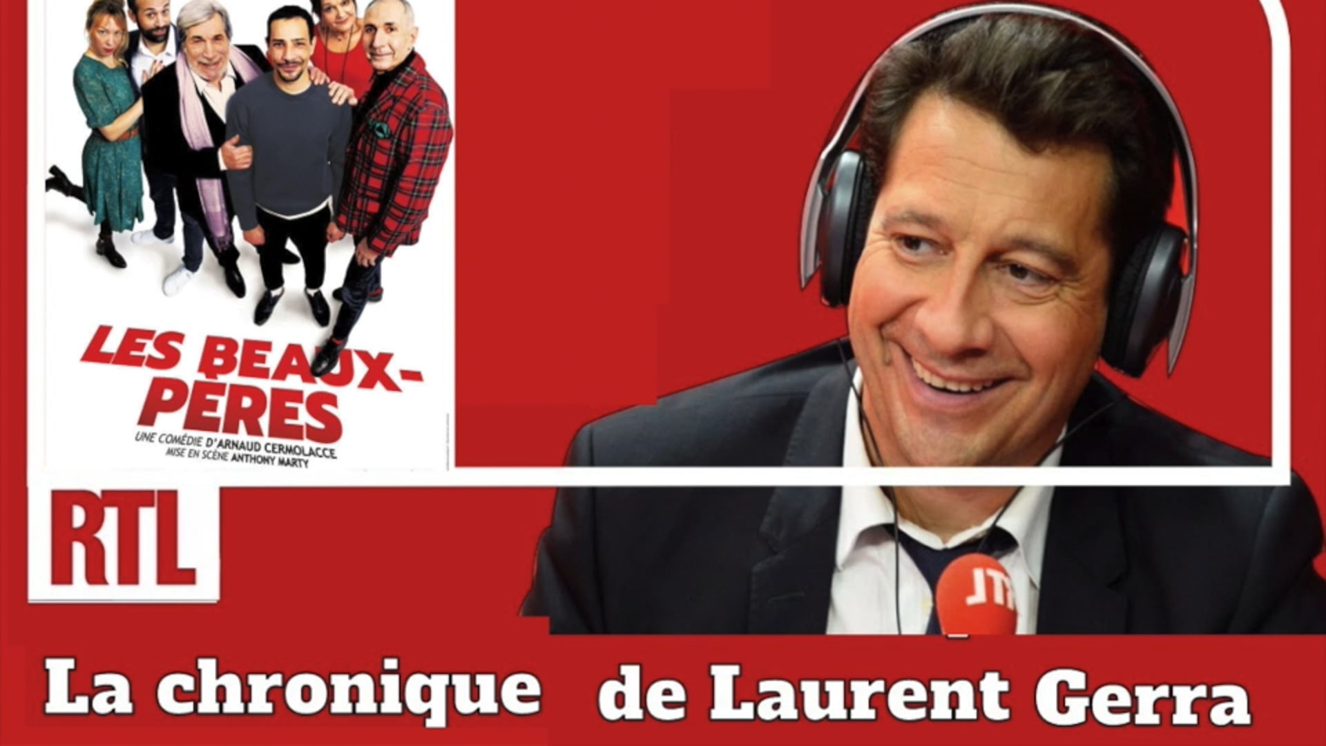 Laurent Gerra fait un clin d'oeil à Jean-Pierre Castaldi et à la pièce Les Beaux-Pères sur RTL