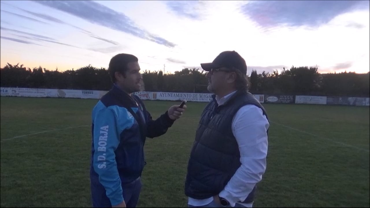 ÓSCAR TIBERIO (Entrenador Borja) AD Magallón 3-1 SD Borja / Jornada 8 / Regional Preferente Gr 2 / Fuente: YouTube Raúl Futbolero