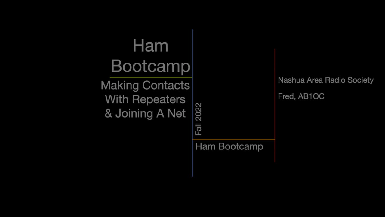 Making Contacts with Repeaters and Joining a Net