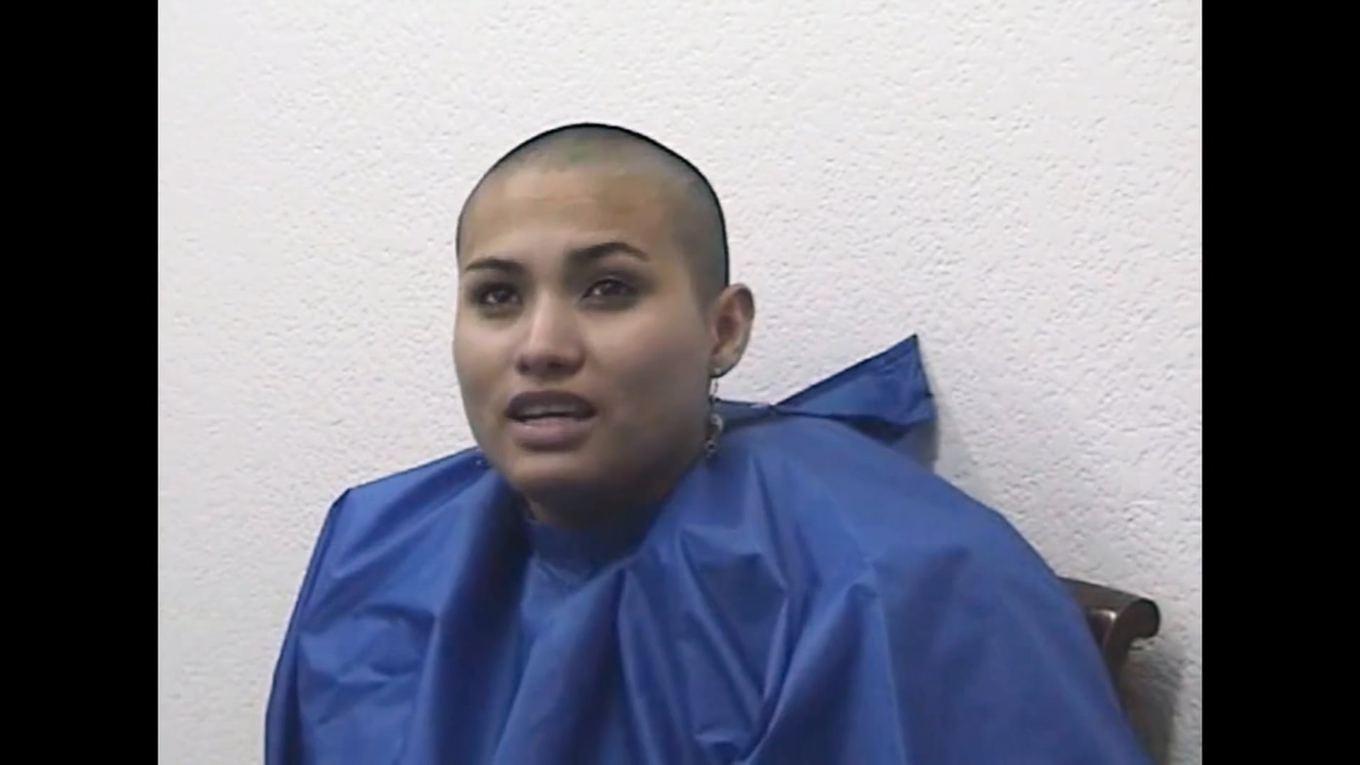 Ali shaves her head