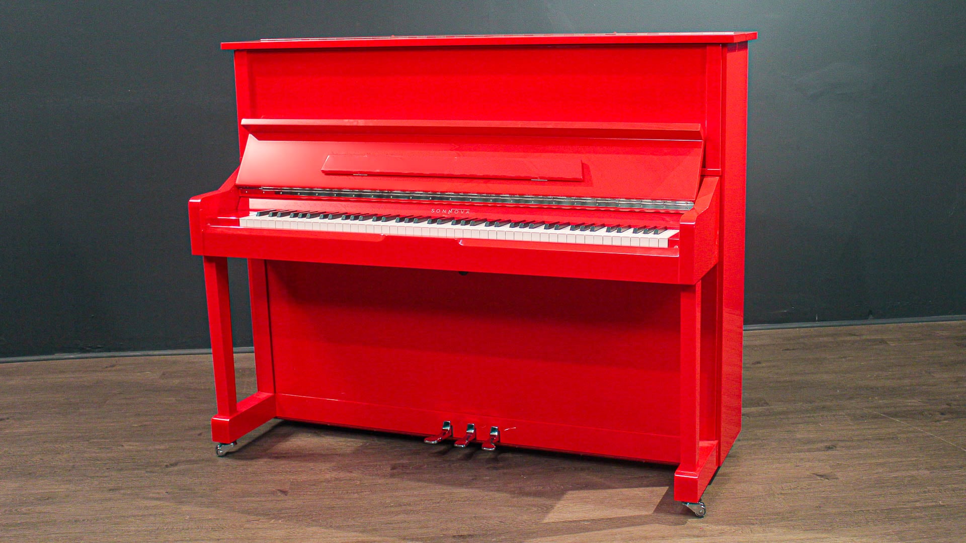 Sonnova U48 Studio Upright Piano 48'' Red | Upright Pianos