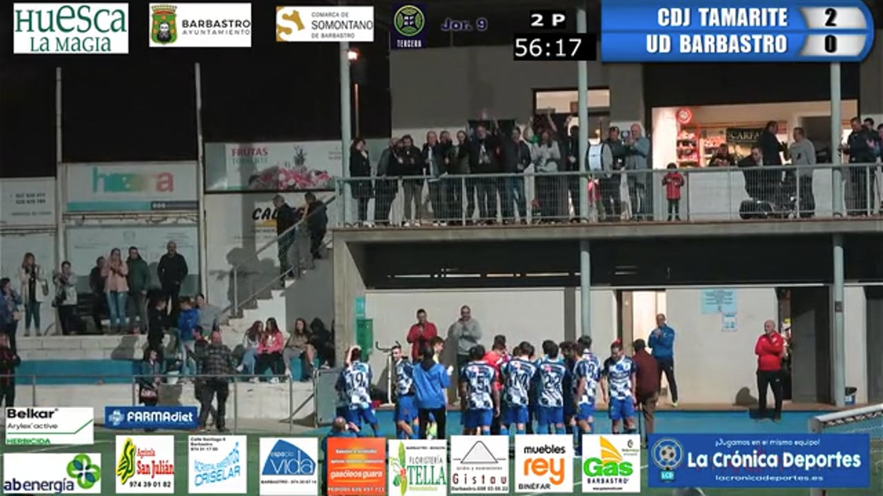(RESUMEN y GOLES) CDJ Tamarite 2-0 UD Barbastro / Jornada 9 / 3ª División