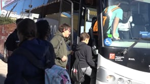 Un centenar d'escalencs gaudeixen del Barça Girona de bàsquet