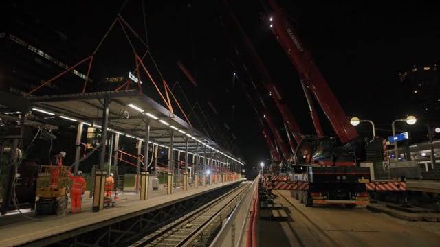 Overkapping metroperron station Amsterdam Zuid | Juni 2022