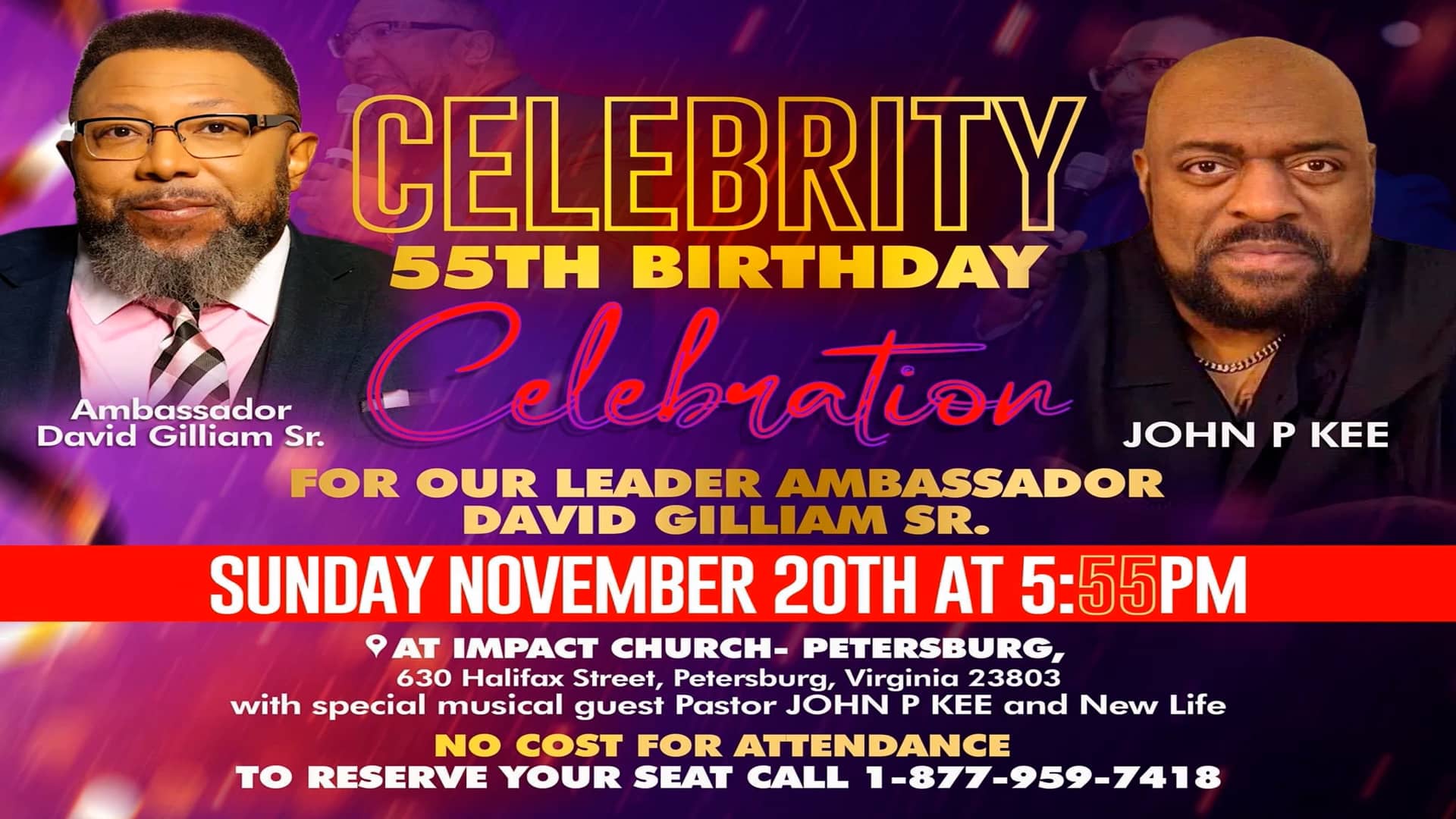 Ambassador David Gilliam Sr. Birthday Celebration on Vimeo