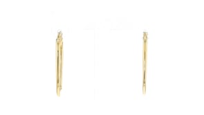 Italian 14kt Yellow Gold Rectangular Hoop Earrings