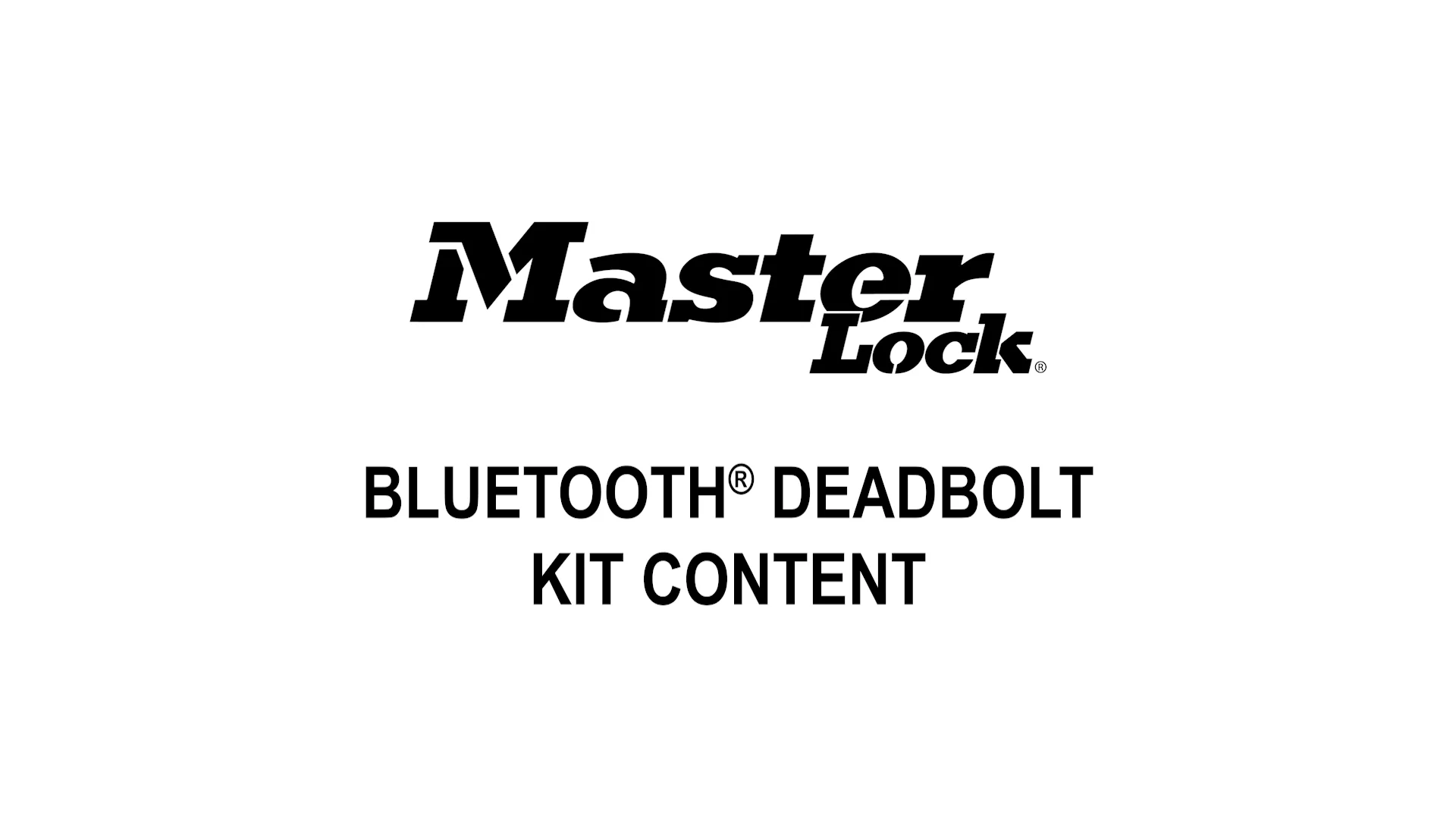 Master Lock D1000 Bluetooth Deadbolt