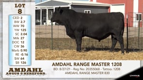 Lot #8 - AMDAHL RANGE MASTER 1208