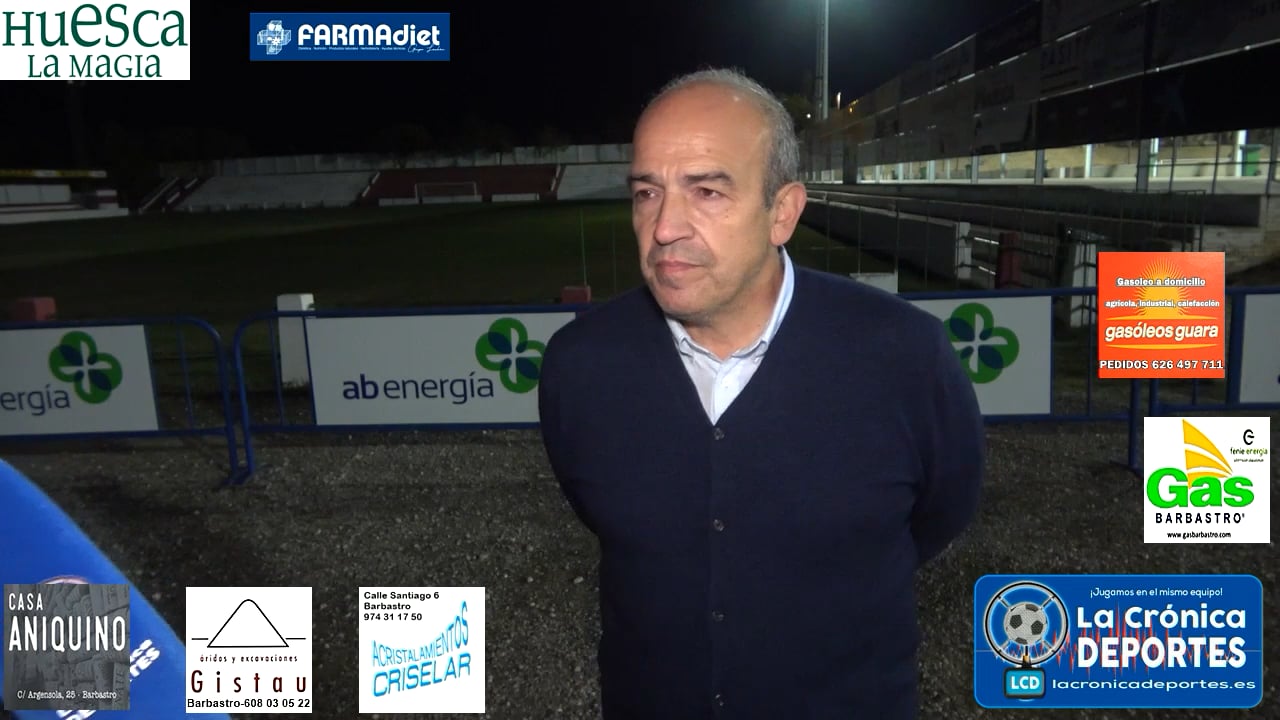 RAFA TORRES (Presidente UD Barbastro) "Nos han obligado a jugar el Miércoles" Hablamos del derbi UD Barbastro - AT Monzón y del esfuerzo que hay que hacer para jugar este partido.