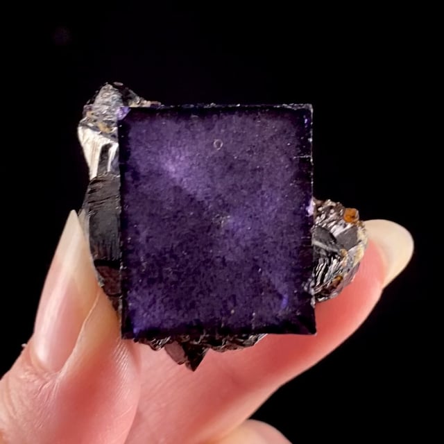 Fluorite (gemmy crystal) on Sphalerite