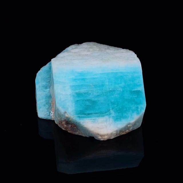 Amazonite (white cap crystal) (ex Bill Sobolewski Collection)