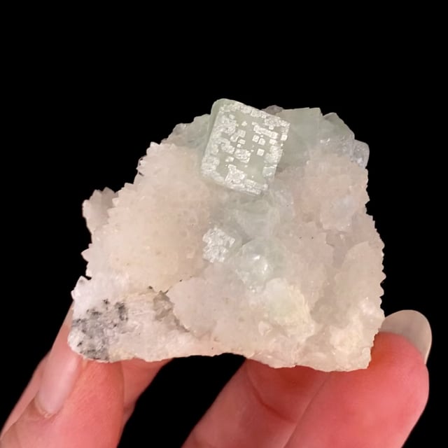 Fluorite on Quartz (ex Gary Weaver Collection)