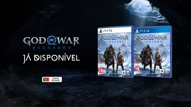 Playstation 5 com leitor de CD com God of War RagnaroK Nacional