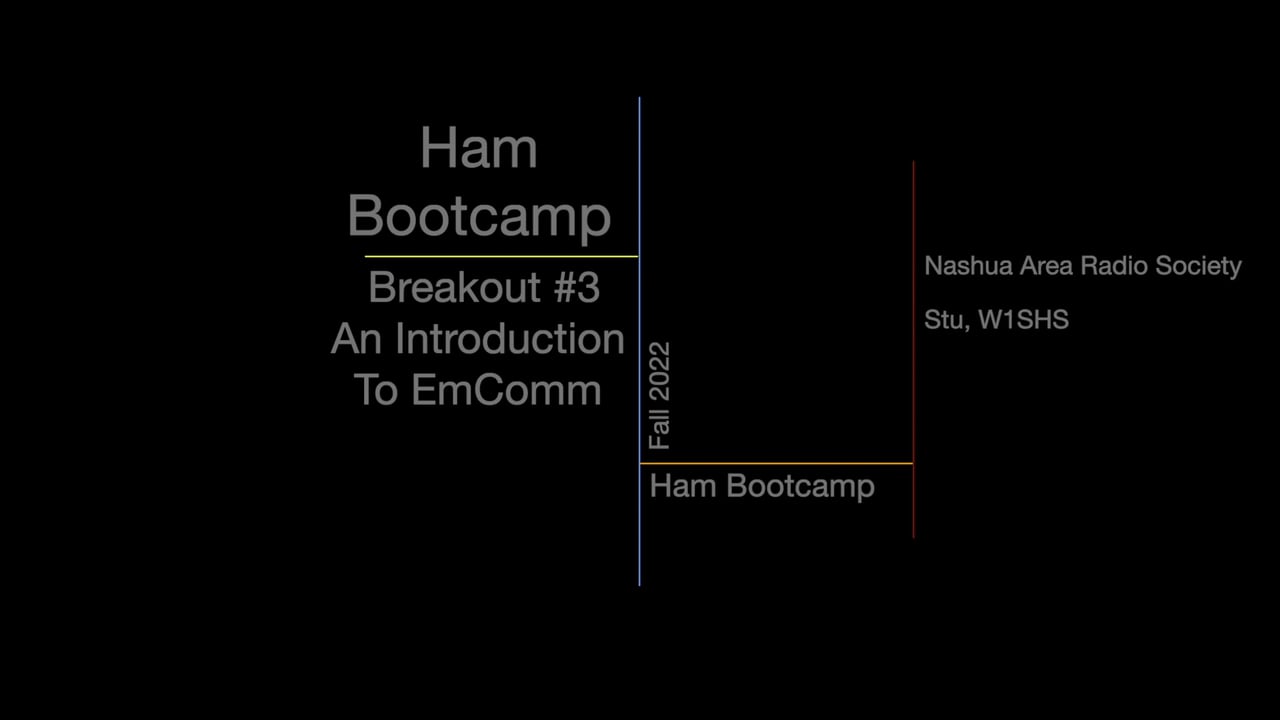 Breakout #3 - An Introduction to EmComm