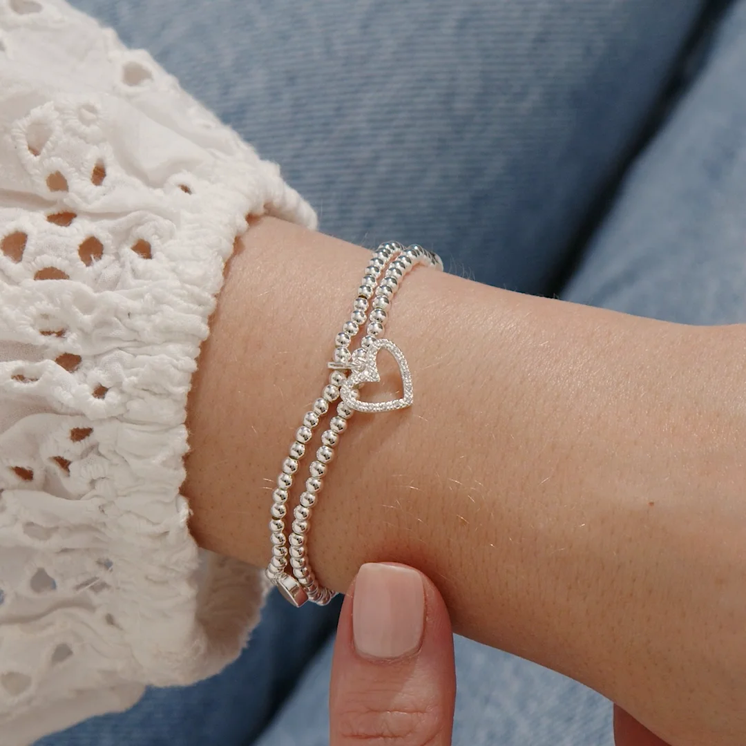 Lila Heart Layered Bracelet Joma Jewellery