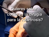 Quieres saber como es la cirugia para la rizartrosis?