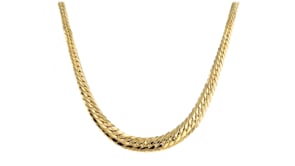 Italian 18kt Yellow Gold Graduated Cuban-Link Necklace