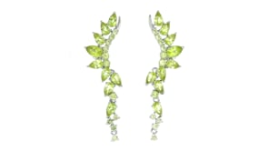 5.40 ct. t.w. Peridot Drop Earrings in Sterling Silver