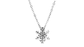 Sterling Silver Snowflake Pendant Necklace