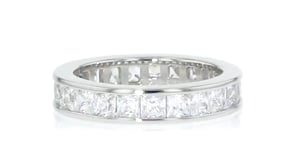 2.60 ct. t.w. Princess-Cut CZ Eternity Band in Sterling Silver