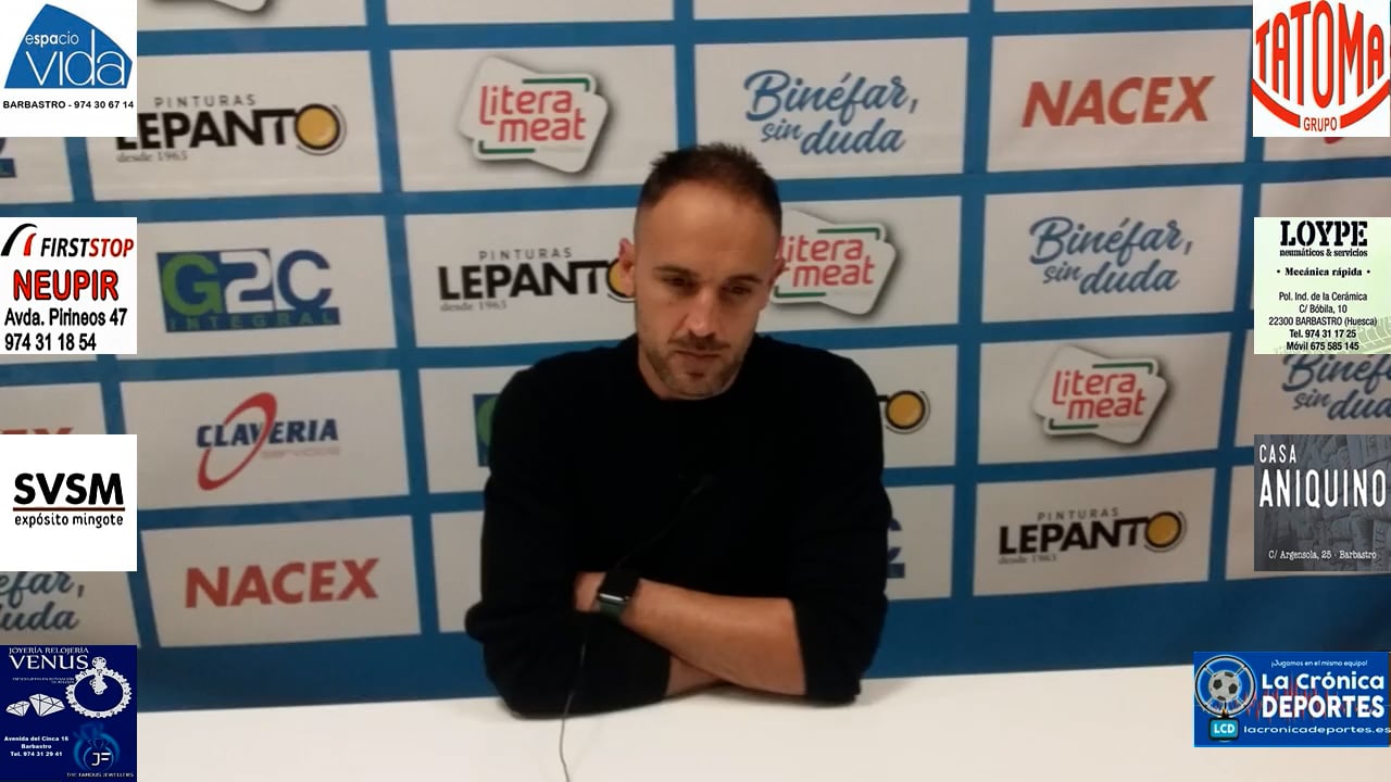 DAVID GIMÉNEZ (Entrenador) CD Binéfar 0-1 Illueca / Jornada 10 / 3ª División