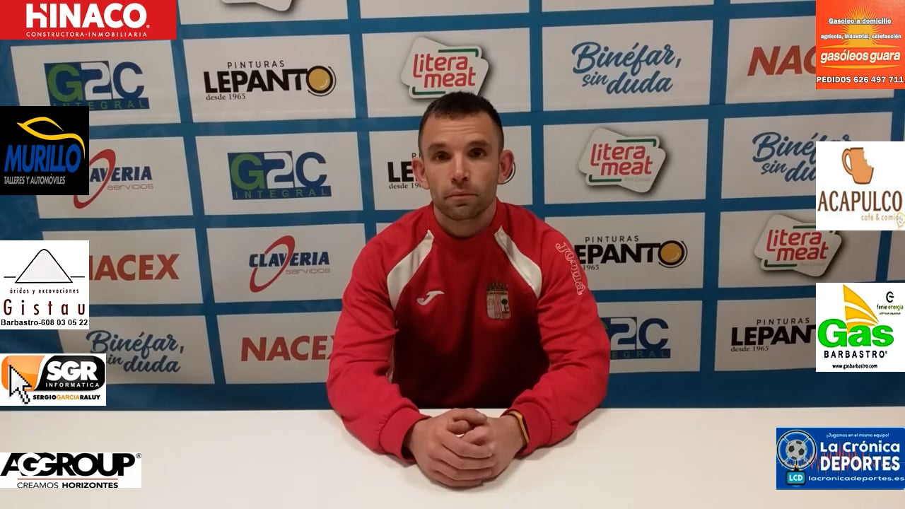 CARLOS GIMÉNEZ (2º Entrenador) CD Binéfar 0-1 Illueca / Jornada 10 / 3ª División