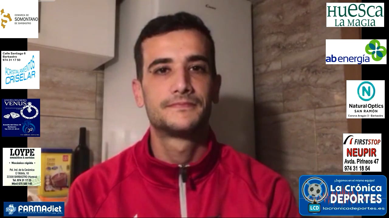TOÑO CASTILLO (Jugador UD Barbastro B Somontano) UDB Somontano 3-1 CD Albalate / Jornada 8 / 2ª Regional - Gr 2-2 / Entrevista: Adil Campo