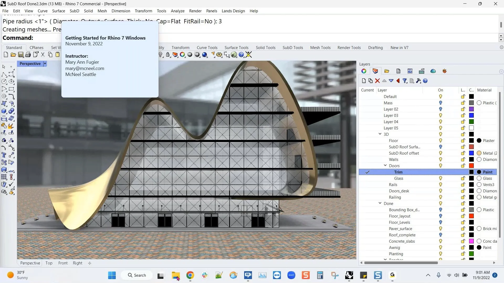 SubD Roof Tutorial on Vimeo