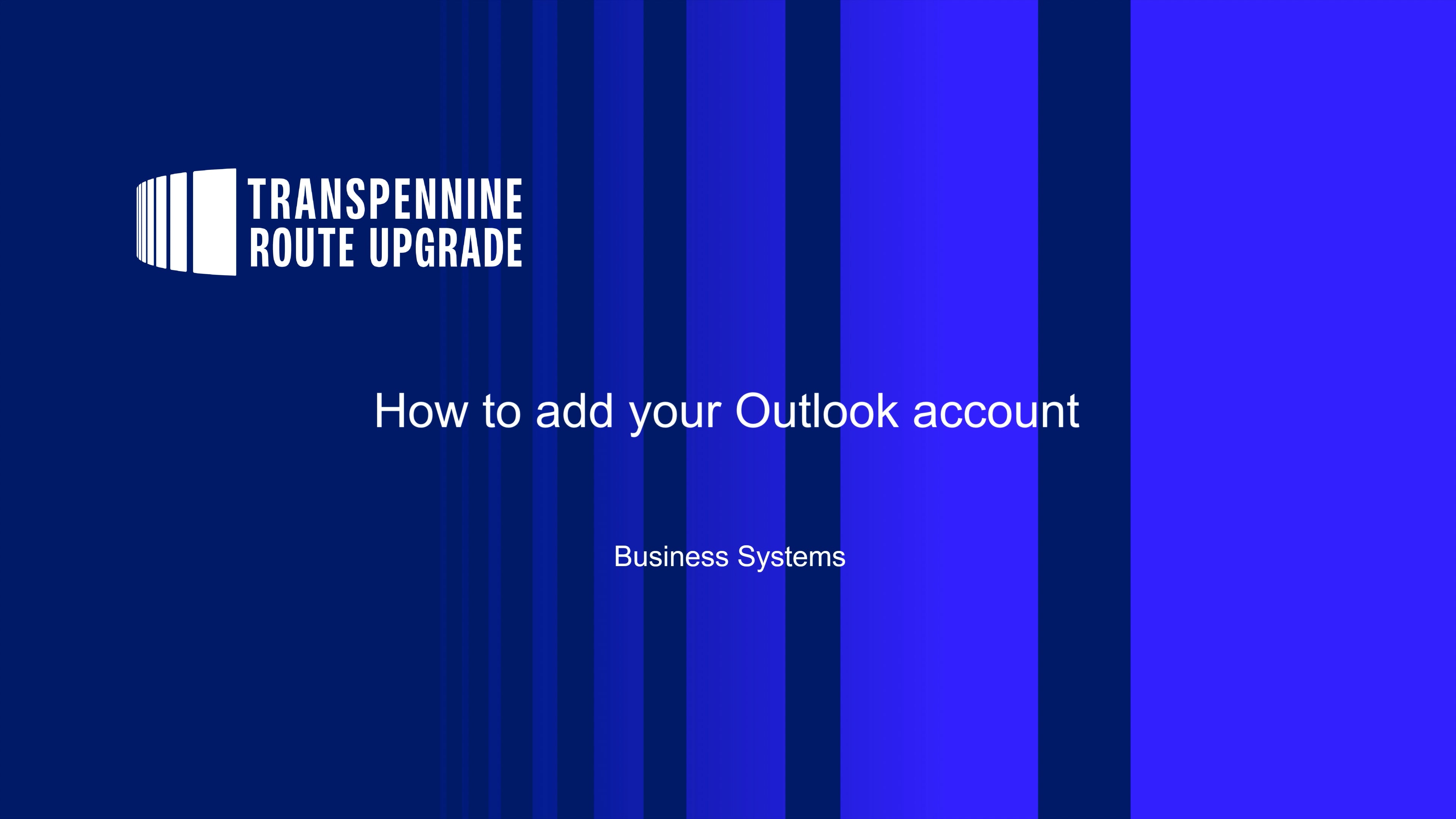 Outlook - Add account.mp4 on Vimeo