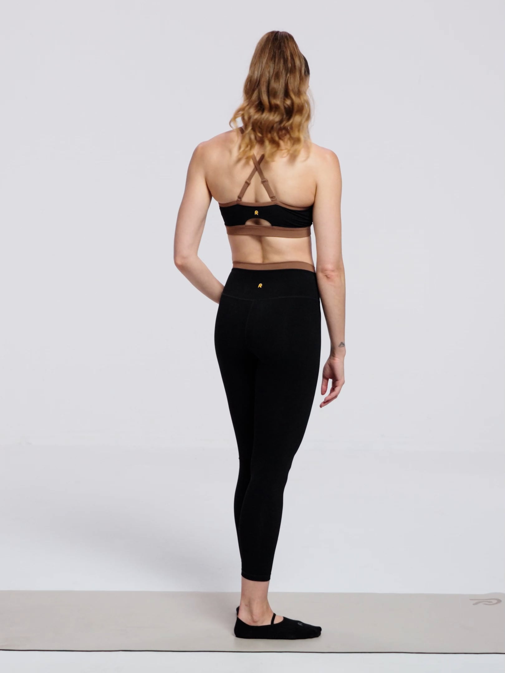 טייץ קולור בלוק אורך ”25 מבד ilios