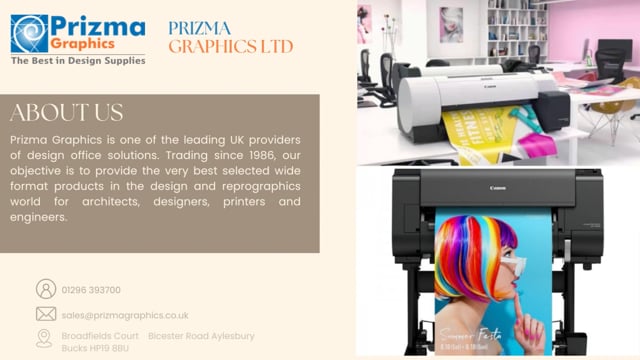 Canon Large Format Printers - Prizma Graphics