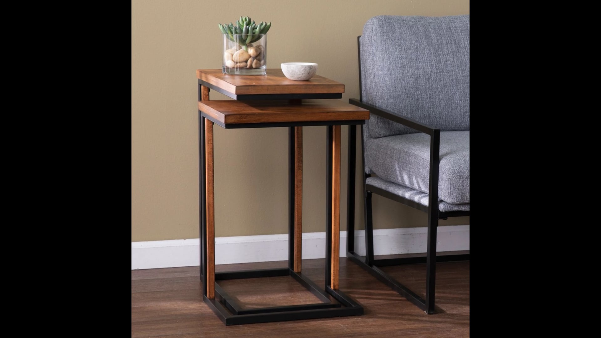 Hearzly Nesting CTables, 2Piece Set Transitional Coffee Table Sets by SEI Houzz