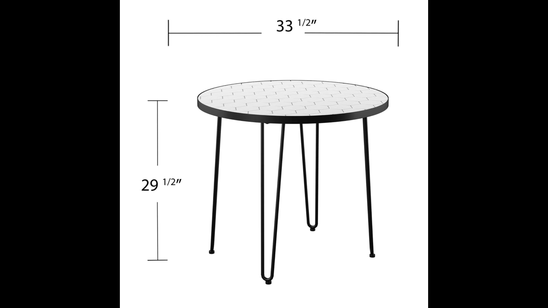 Batley Outdoor Bistro Table Midcentury Outdoor Pub And Bistro