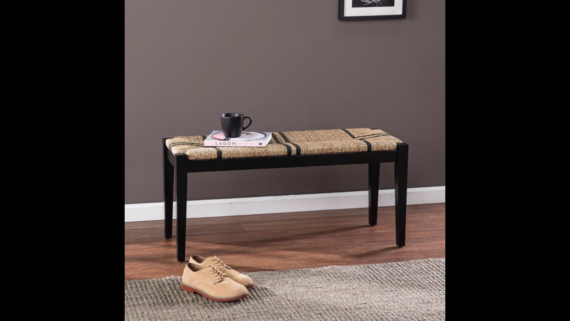 Keynsham Seagrass Bench Beach Style Accent And Storage Benches by