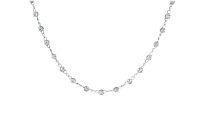 Sterling Silver Beaded Choker Necklace