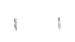 10 ct. t.w. Diamond Huggie Hoop Earrings in Sterling Silver