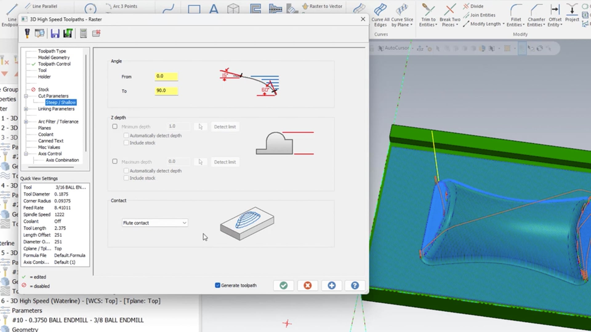 3D Toolpath Parameters