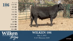 Lot #106 - WILKEN 106